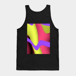 Psychedelic Futures ∆∆∆∆ 70s Style Pattern Design Tank Top